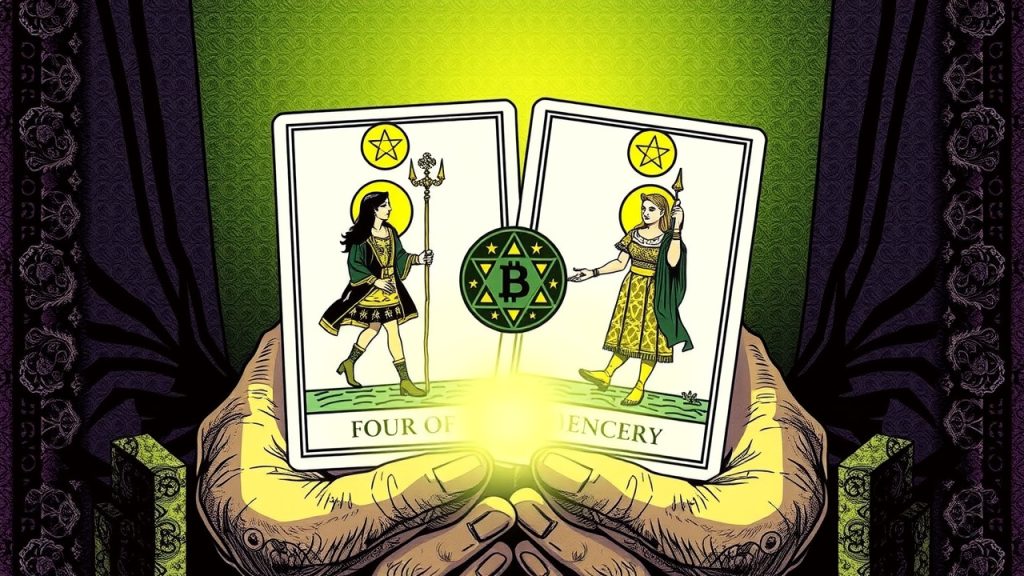 Four of Pentacles Tarot Holding On and Financial Security