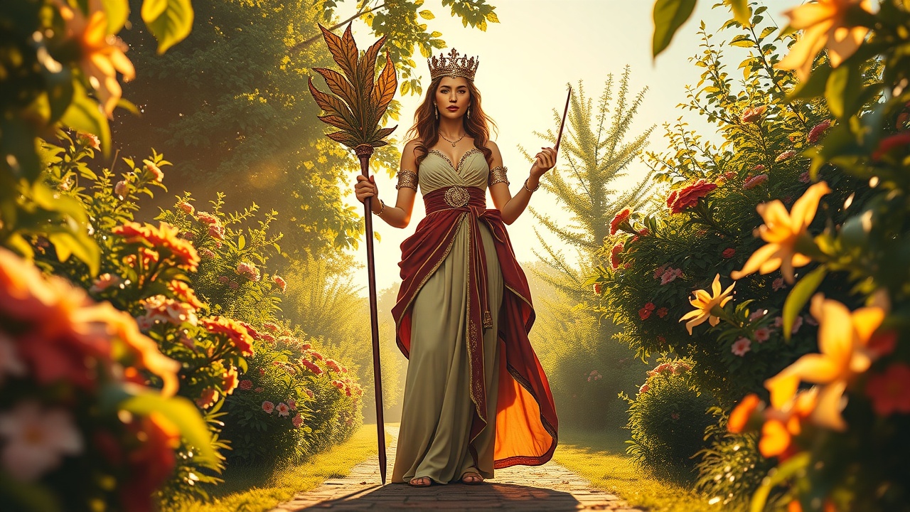 Ruling with Confidence Embracing the Queen of Wands Charismatic Leadership